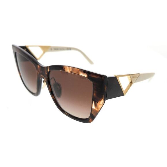 Prada 0PR 21YS 07R6S1 Caramel Tortoise Square Sunglasses - Picture 1 of 5